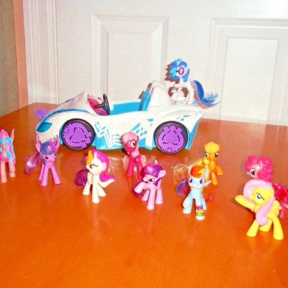 LOT OF MY LITTLE PONY Equestria Girls DJ PON-3 Rockin Convertible Vehicle Ponies - Picture 5 of 5